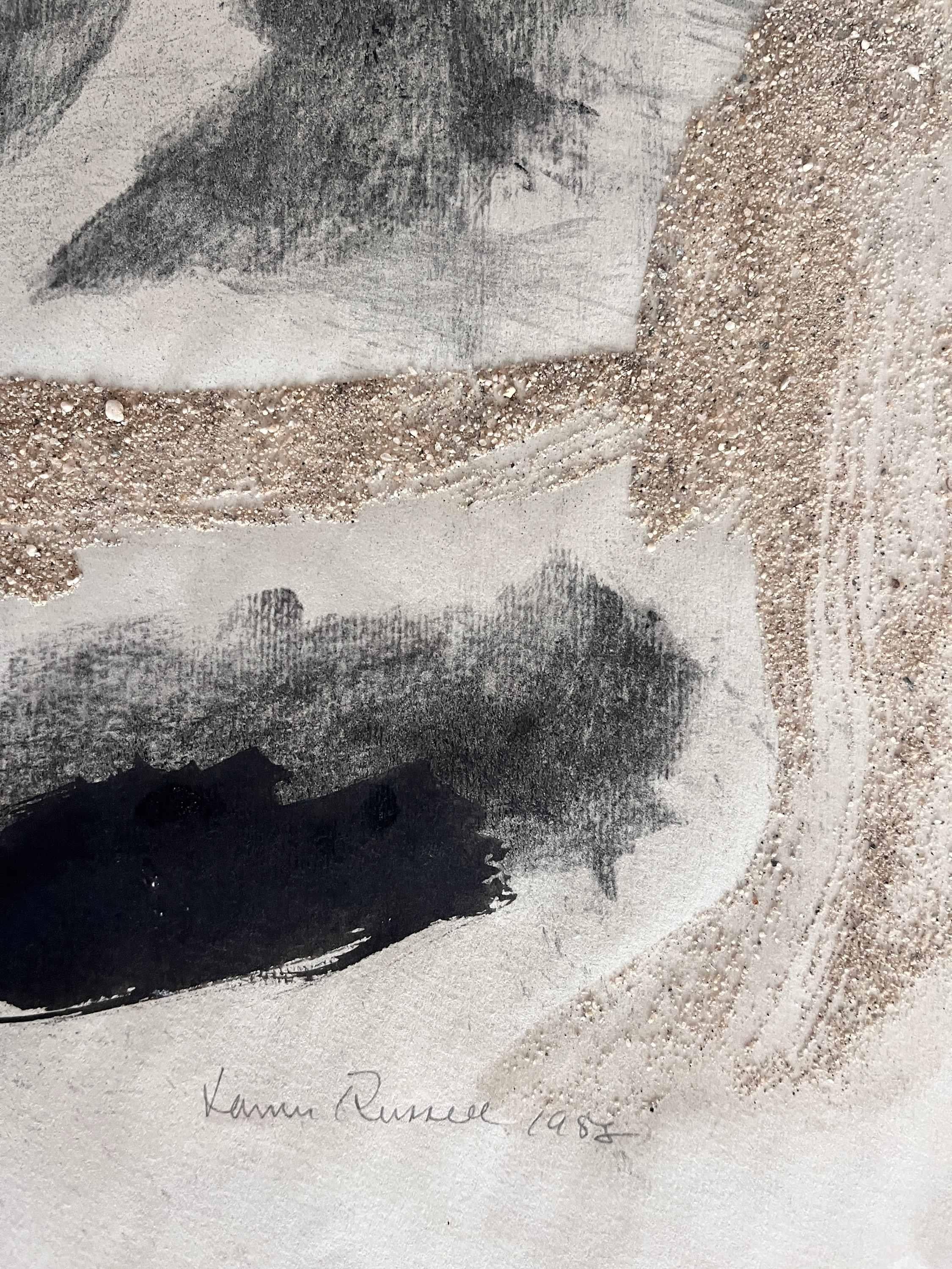 1958 Collage astratto a tecnica mista 
