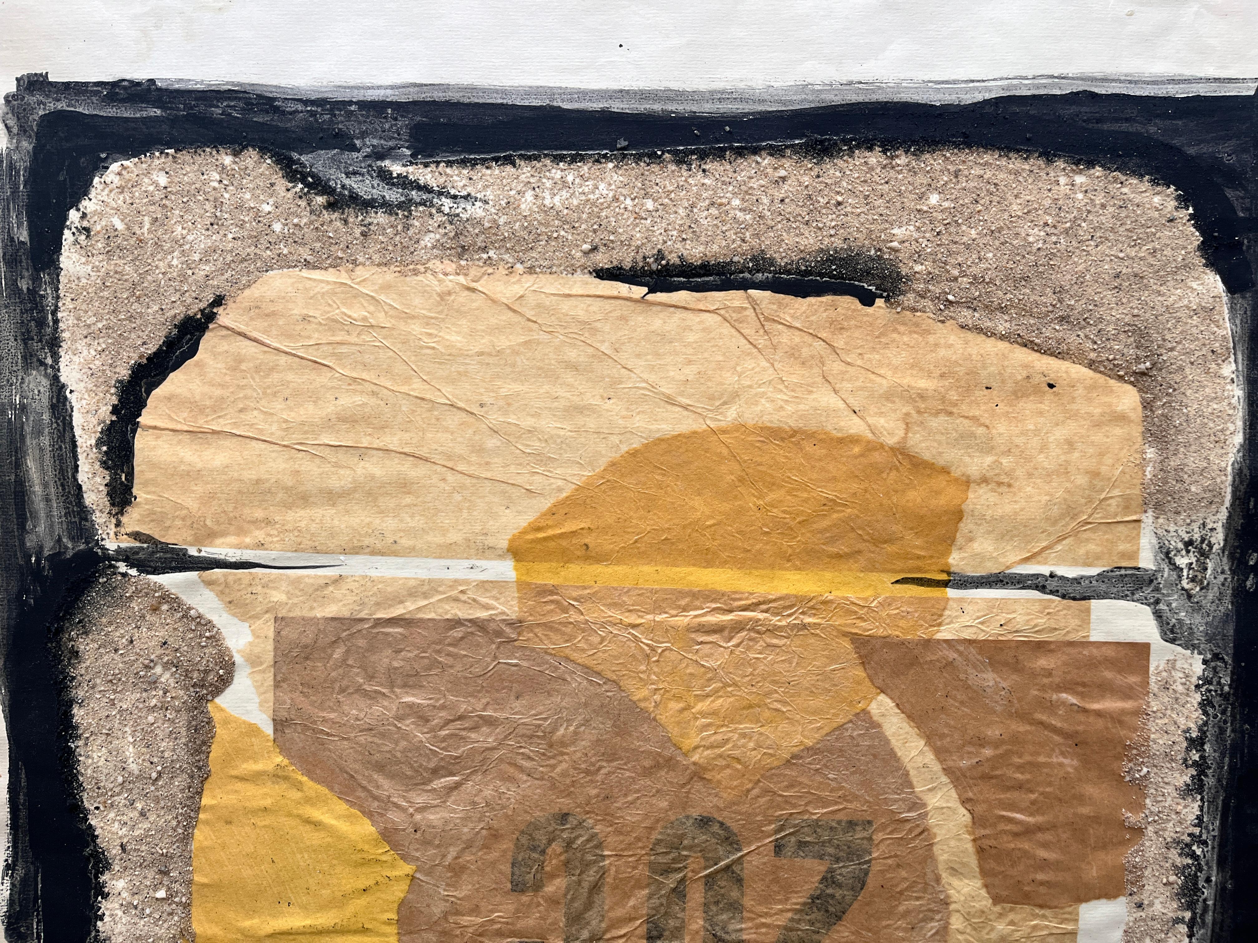 1958 Collage astratto a tecnica mista 