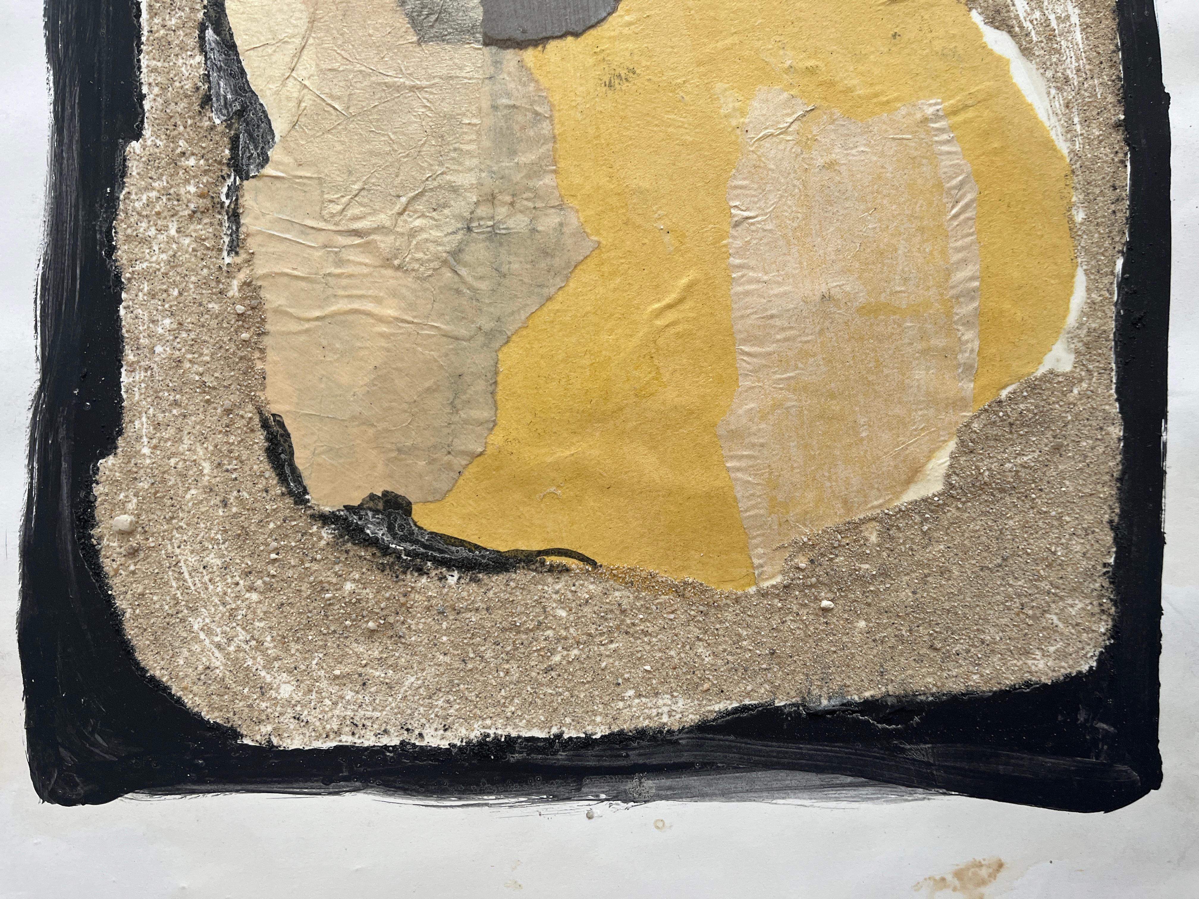 1958 Collage astratto a tecnica mista 