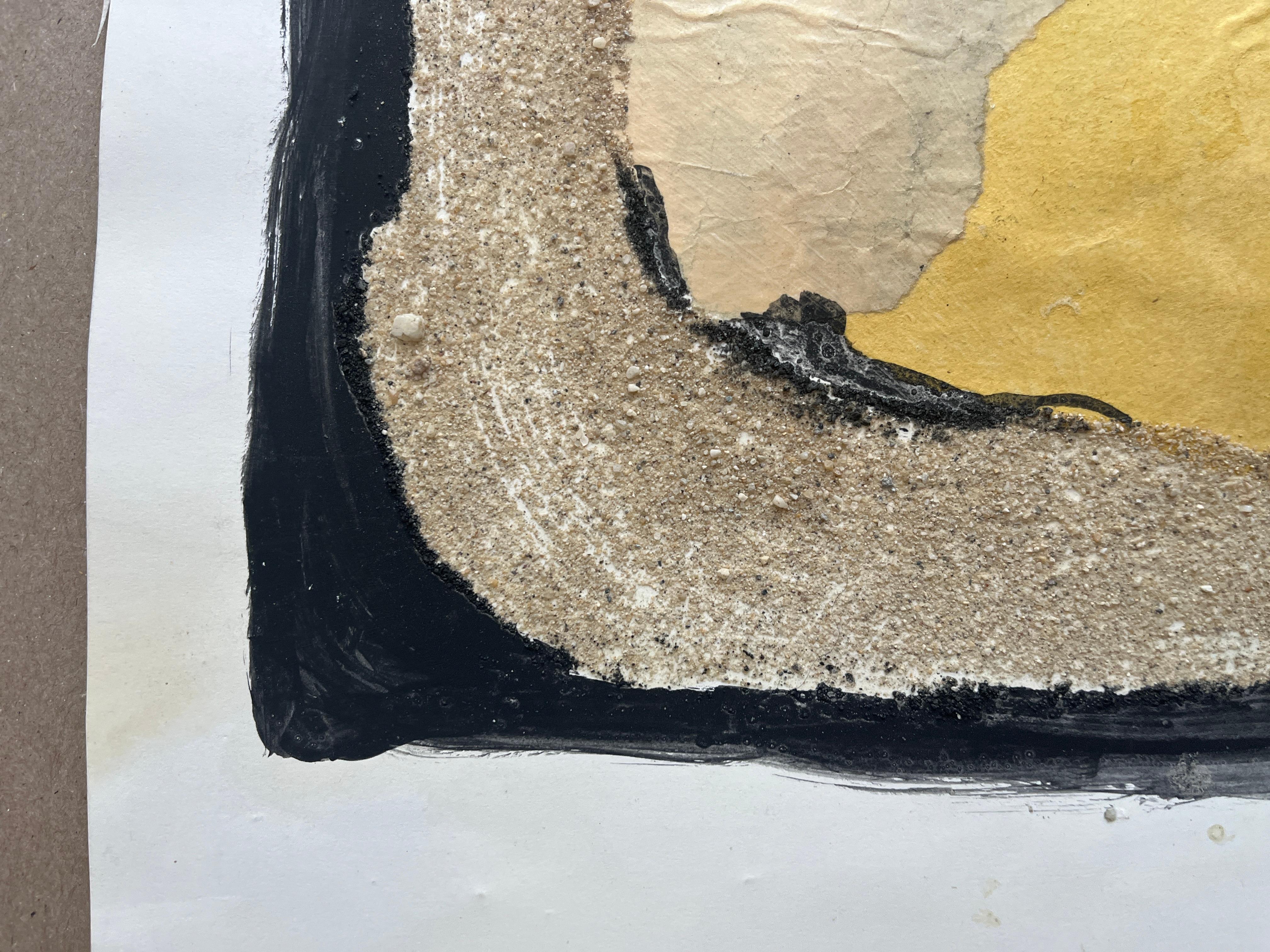 1958 Collage astratto a tecnica mista 