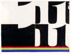 Untitled (The Number with Rainbow lines)