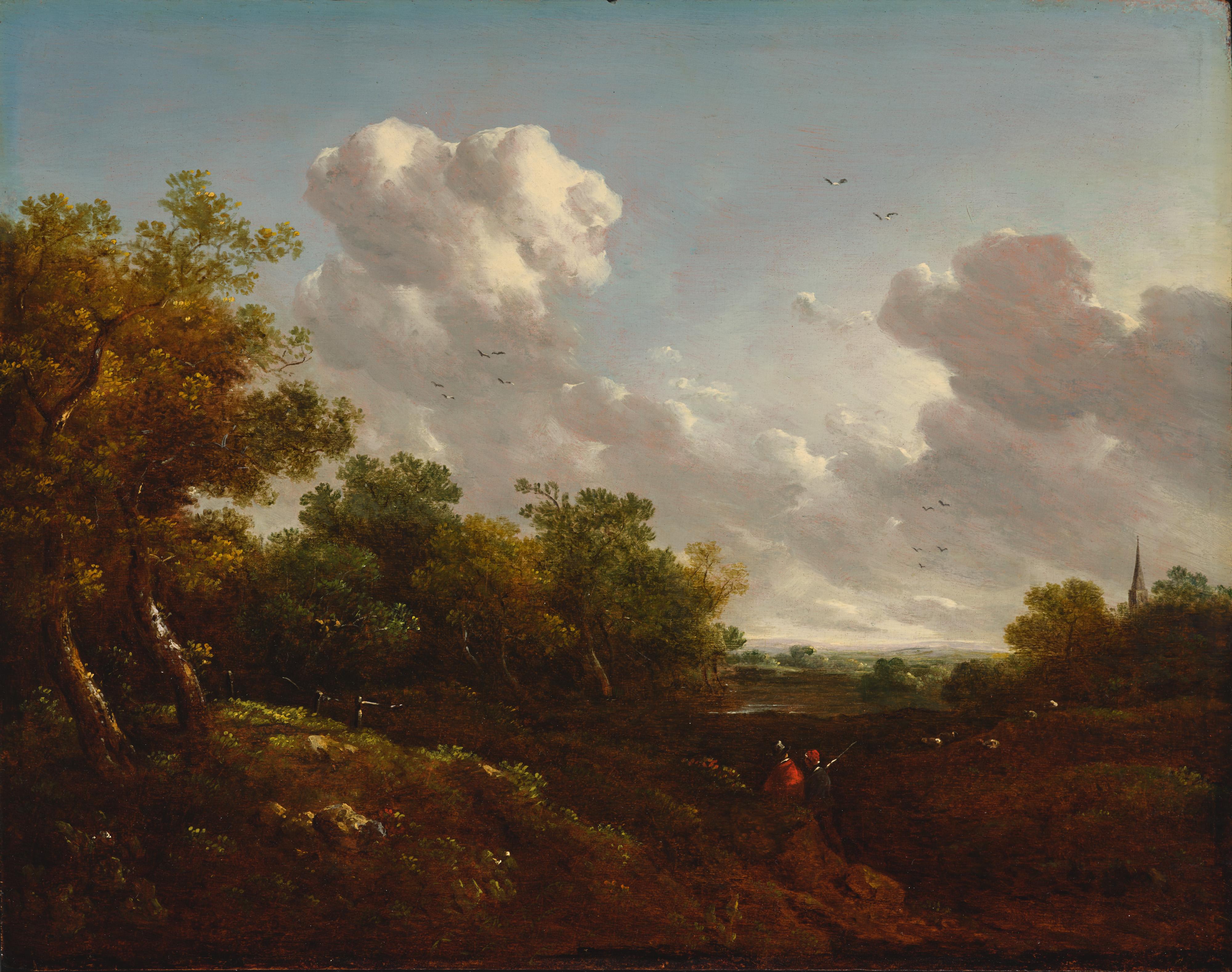 View of Windsor Forest - Painting by James Stark
