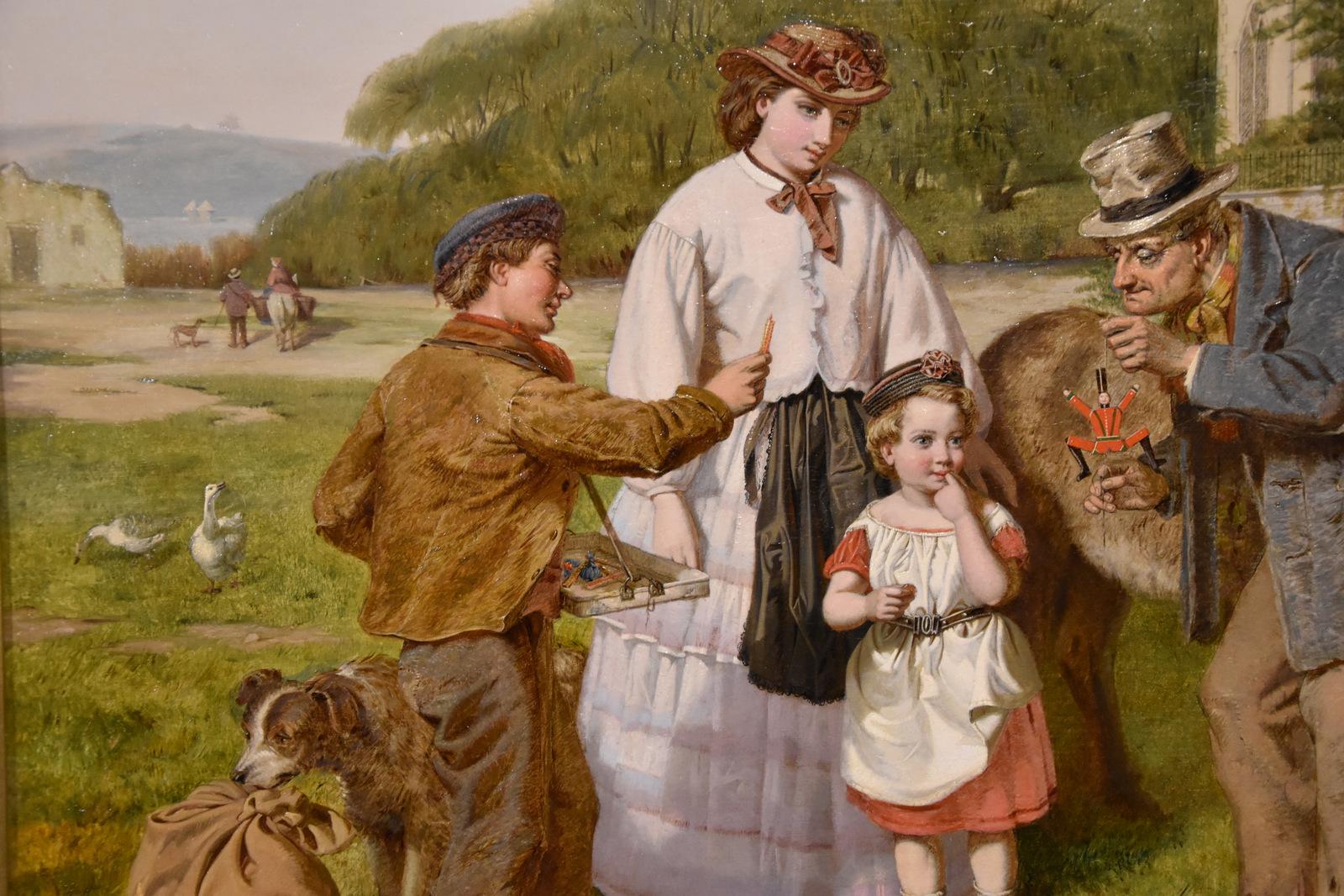 Ölgemälde von James Stokeld „Der reisende Spielzeugverkäufer“ im Angebot 4