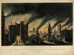 Antique The Great Fire of London, 1666
