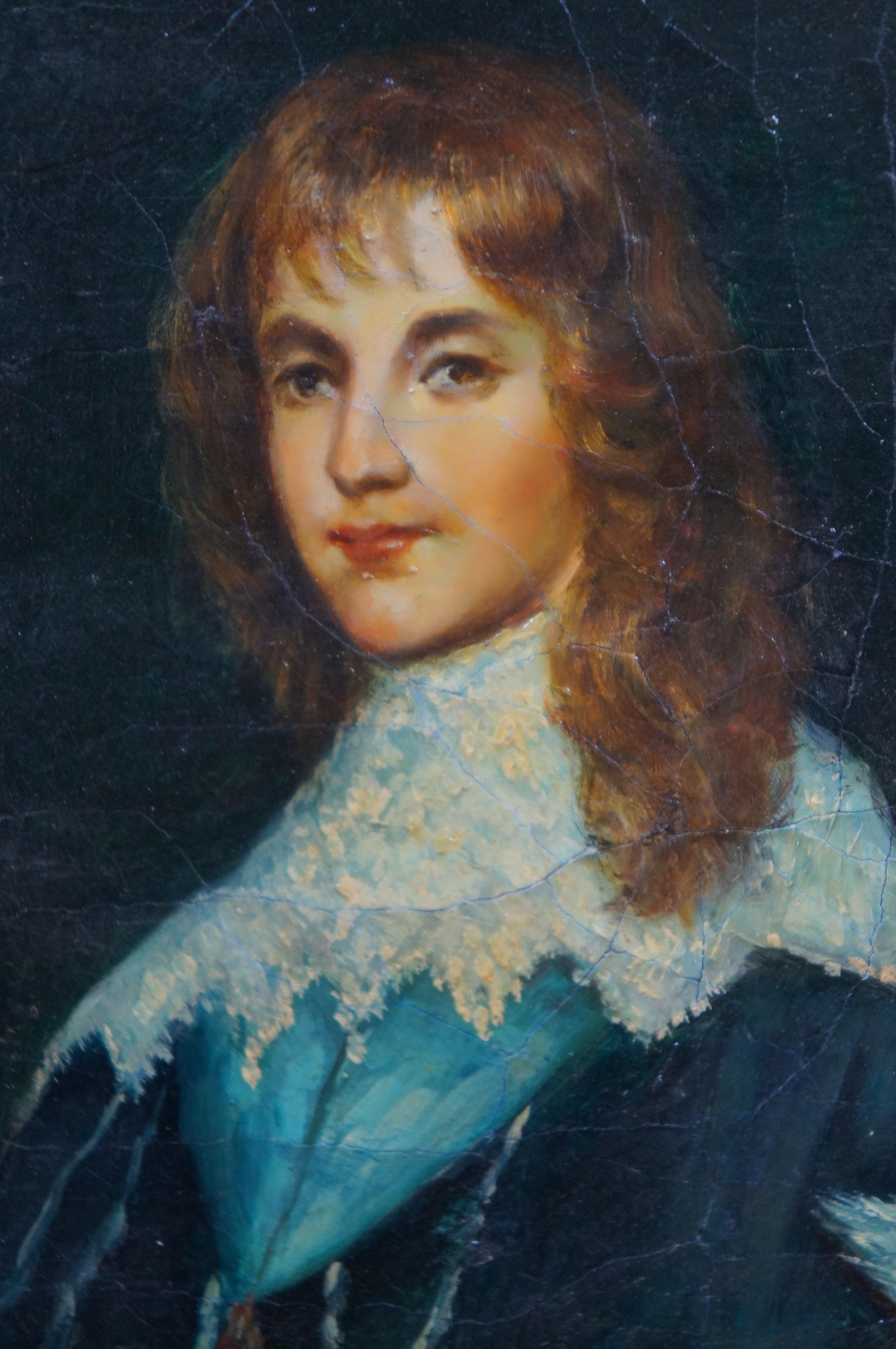 James Stuart Duke of Richmond Greyhound Oil Painting After Anthony Van Dyck 36