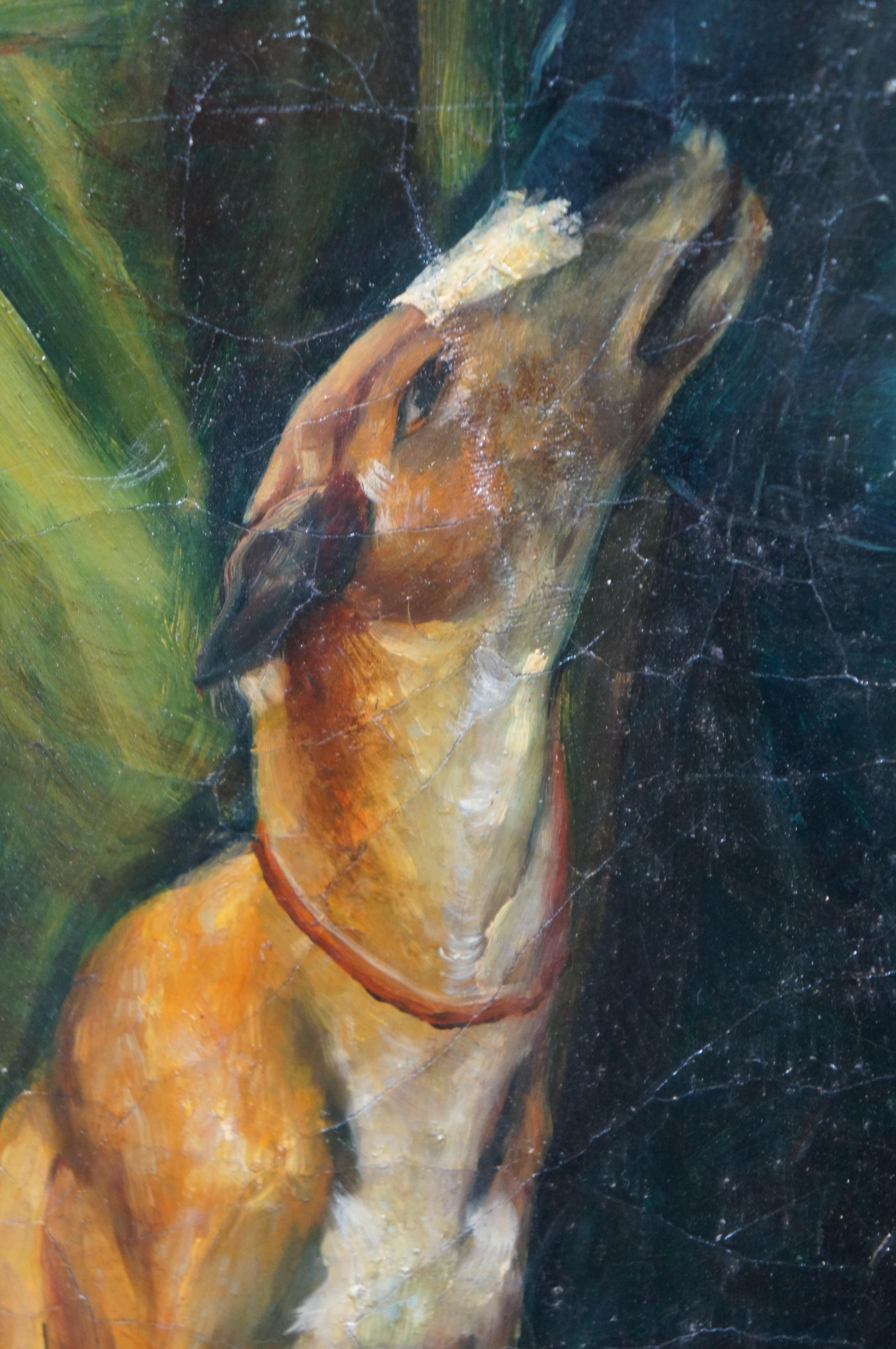 James Stuart Duke of Richmond Greyhound Oil Painting After Anthony Van Dyck 36