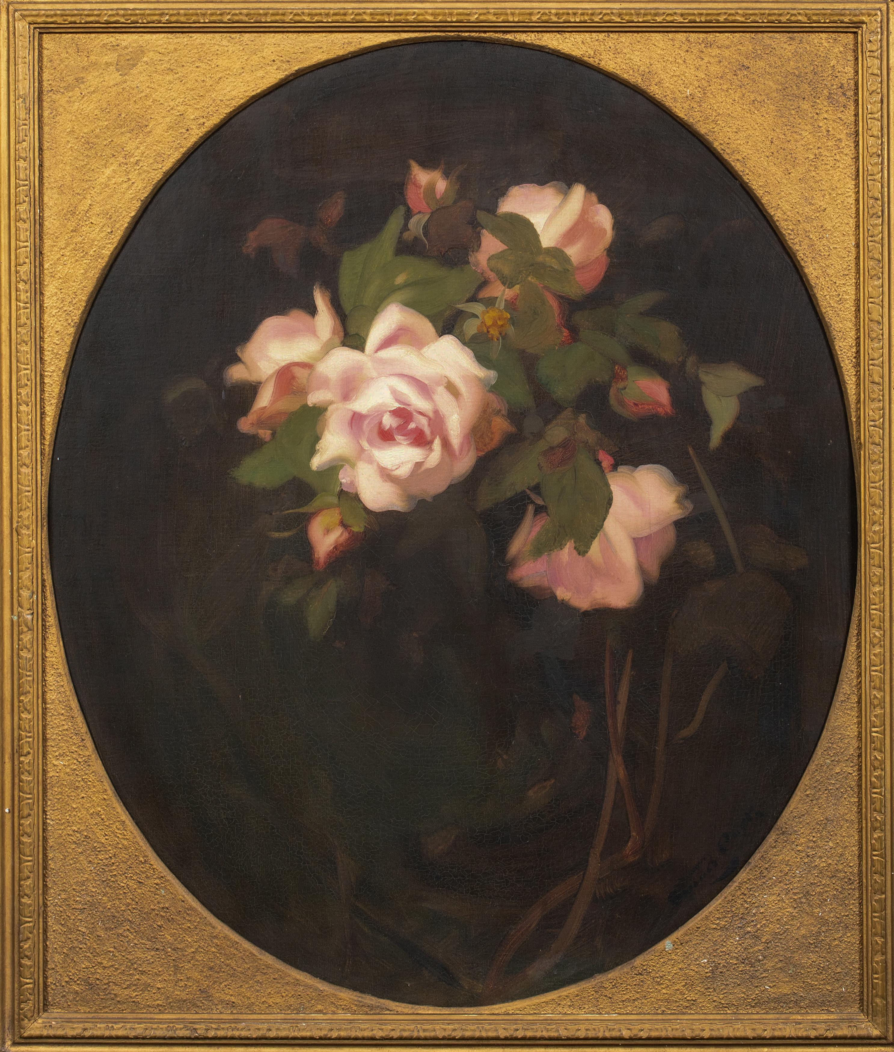 Bodegón de rosas, siglo XIX  de James Stuart Park, escocés (1862-1933) 2