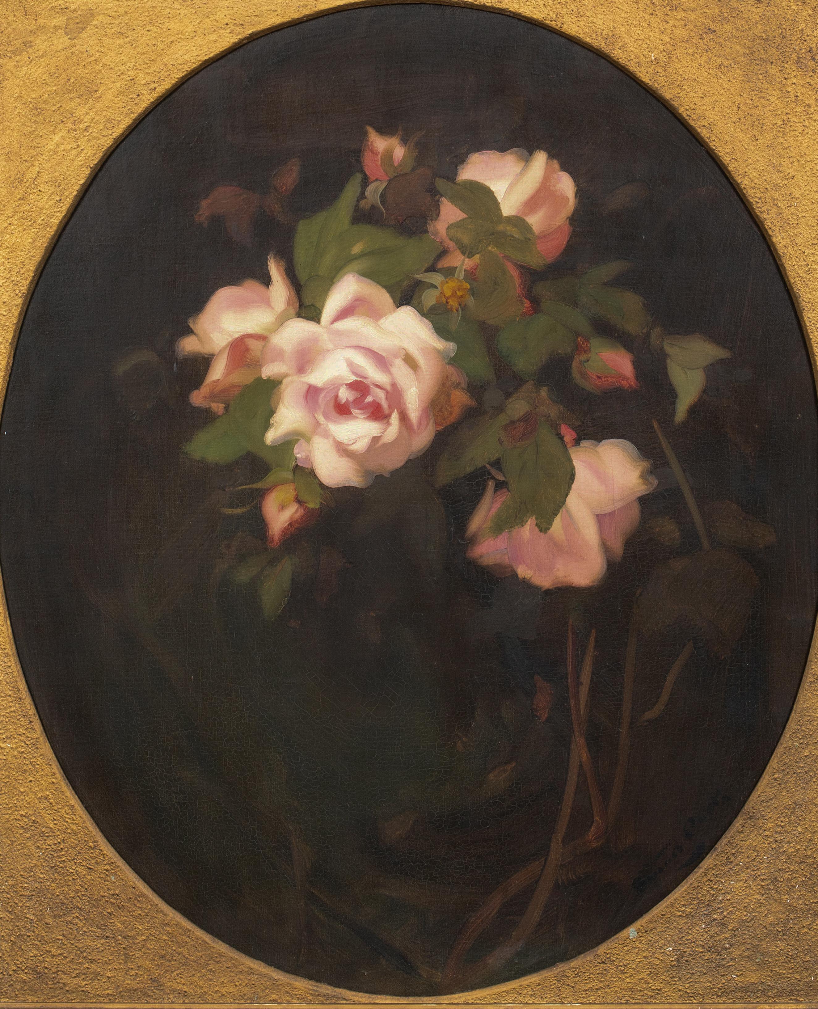 Bodegón de rosas, siglo XIX  de James Stuart Park, escocés (1862-1933) 4