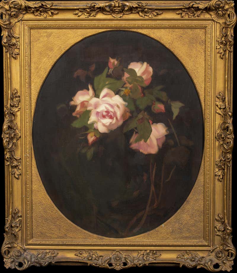 James Stuart Park - Still Life Of Roses, 19th century by James Stuart ...