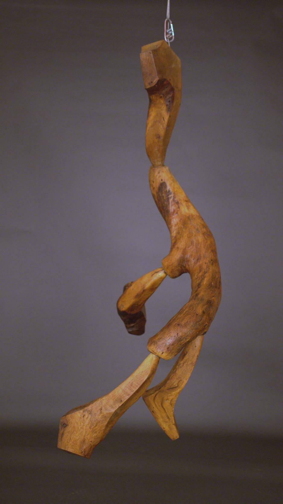 Abstract Sculpture de James Surls - "Hombre Silbador" Hecho del Roble del Gabinete. La Casa Blanca de Texas. Rancho LBJ