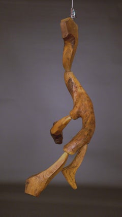 "Uomo che fischia" ricavato dall'albero di Oak Oak. La Casa Bianca del Texas. Ranch LBJ