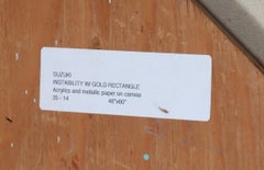 Instability, Red and Gold Acrylic Painting by James Suzuki