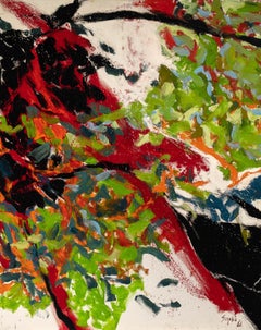 "New Address" James Suzuki, Composizione espressionista astratta dai colori vibranti