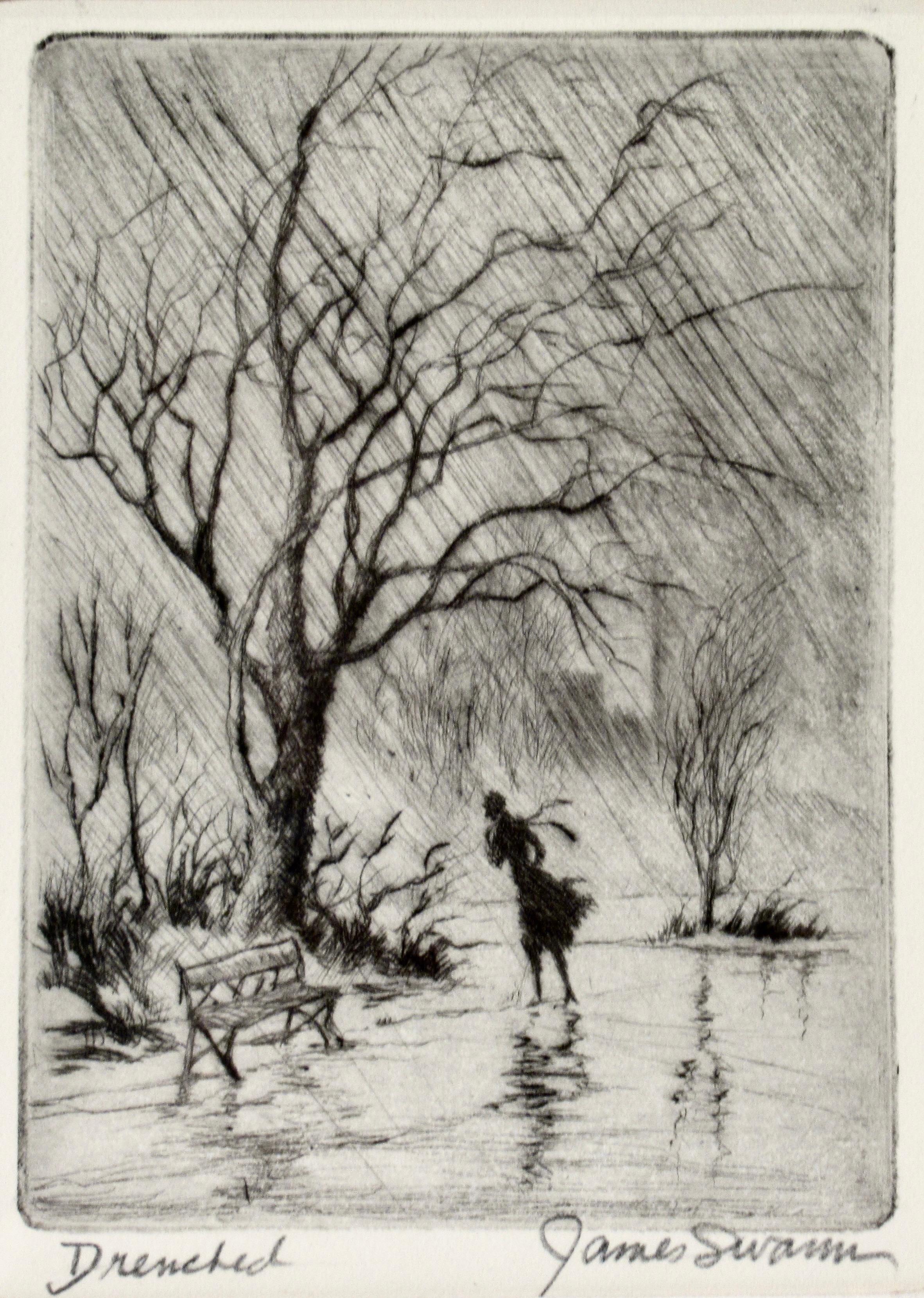 Drenched (Lincoln Park, Chicago) - Print di James Swann