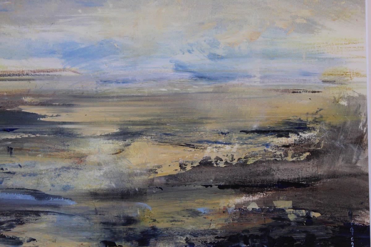 River Exe Estuary, James Tatum, Original Abstract Painting, Devonshire Art For Sale 4