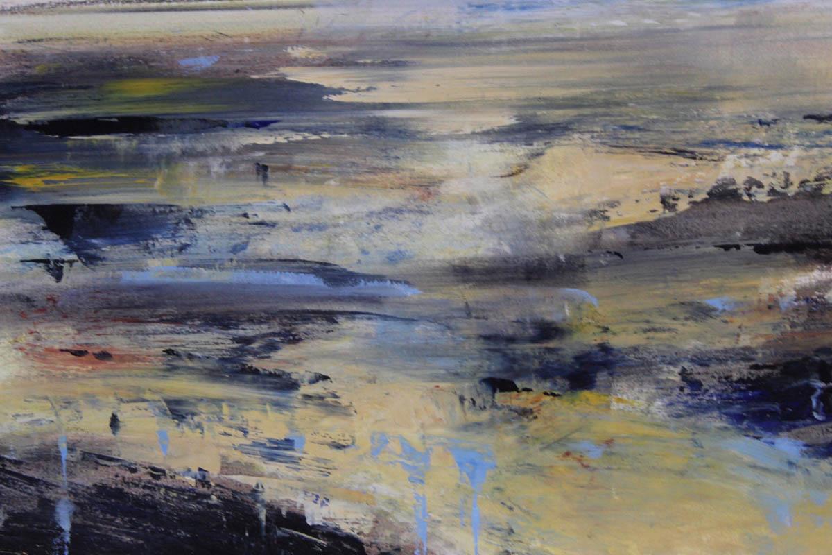 River Exe Estuary, James Tatum, Original Abstract Painting, Devonshire Art For Sale 5