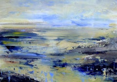 Estuary River Exe, James Tatum, peinture abstraite originale, Devonshire Art