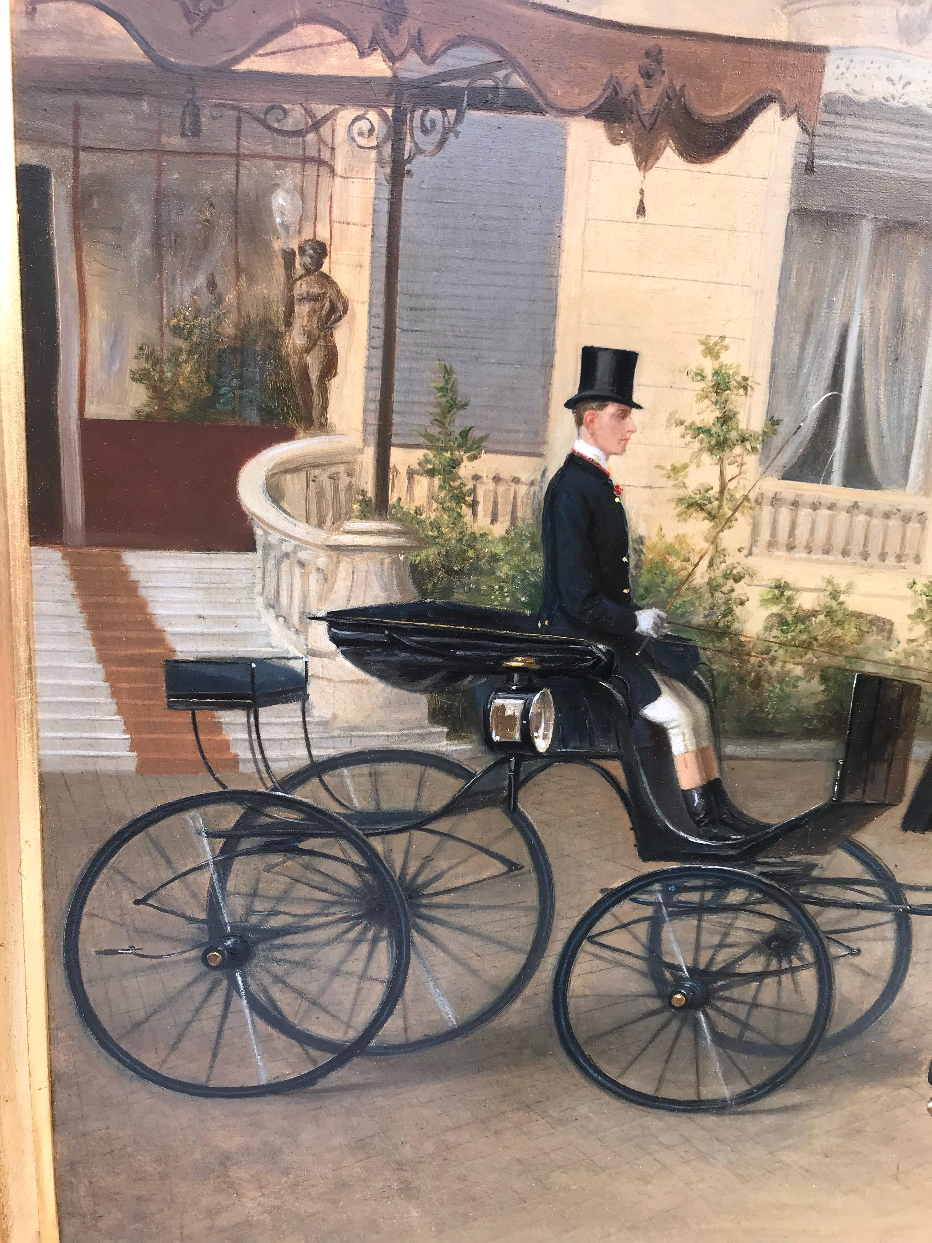 Horse Carriage in the Bourgeoise Yard  For Sale 4