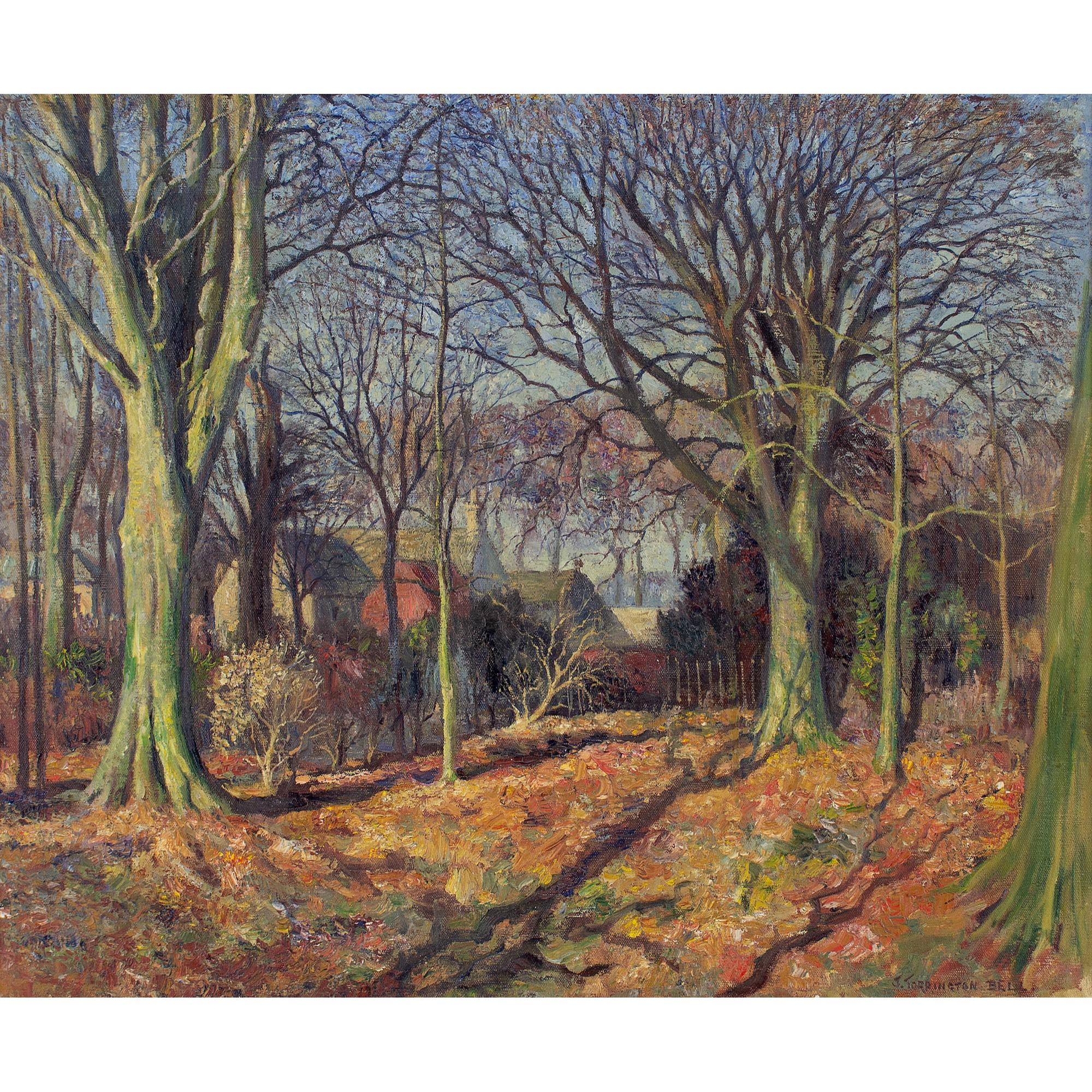 James Torrington Bell, Autumnal Landscape With Dwellings 1