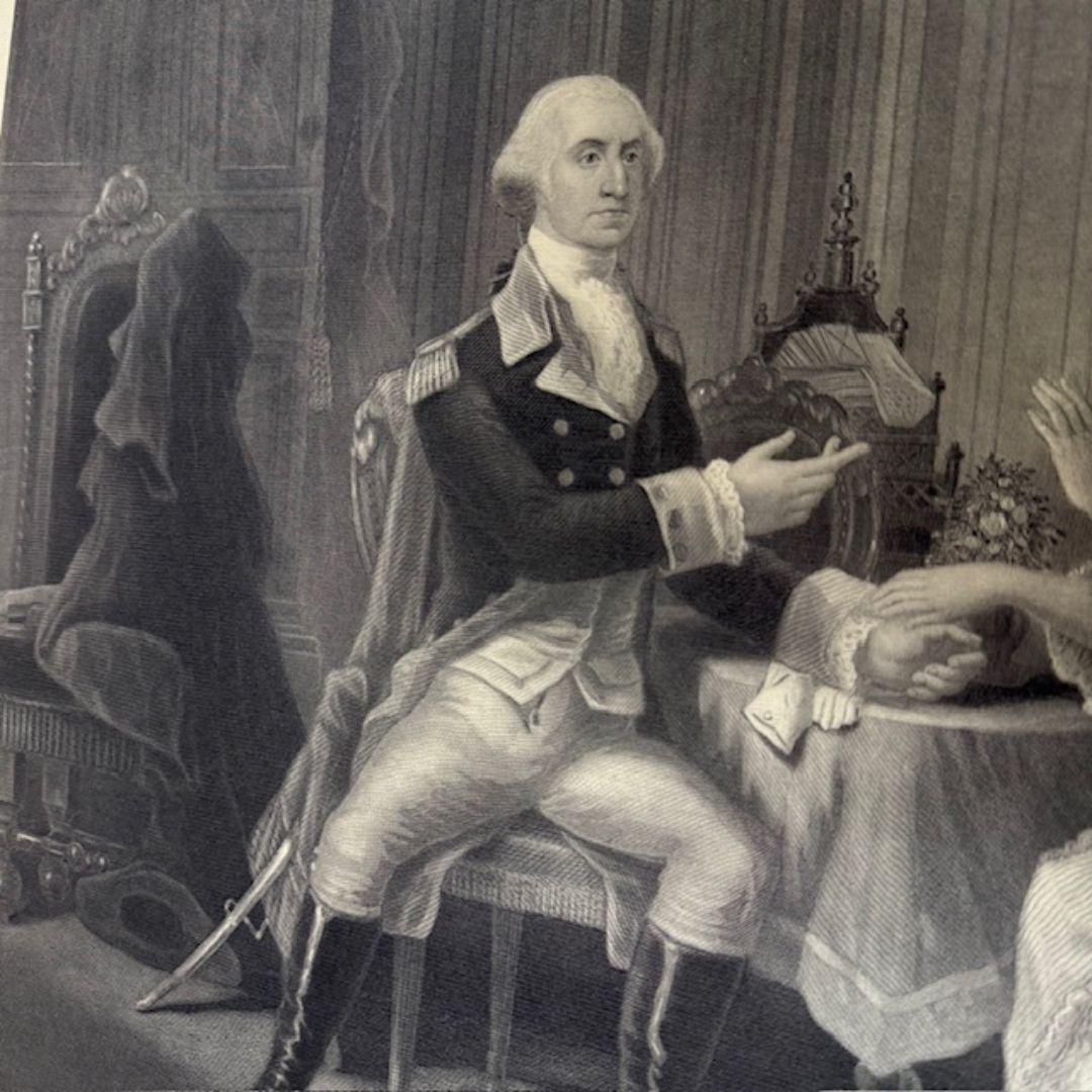 Gravur des 19. Jahrhunderts. Washington and His Mother, veröffentlicht von James Tregaskis im Angebot 4