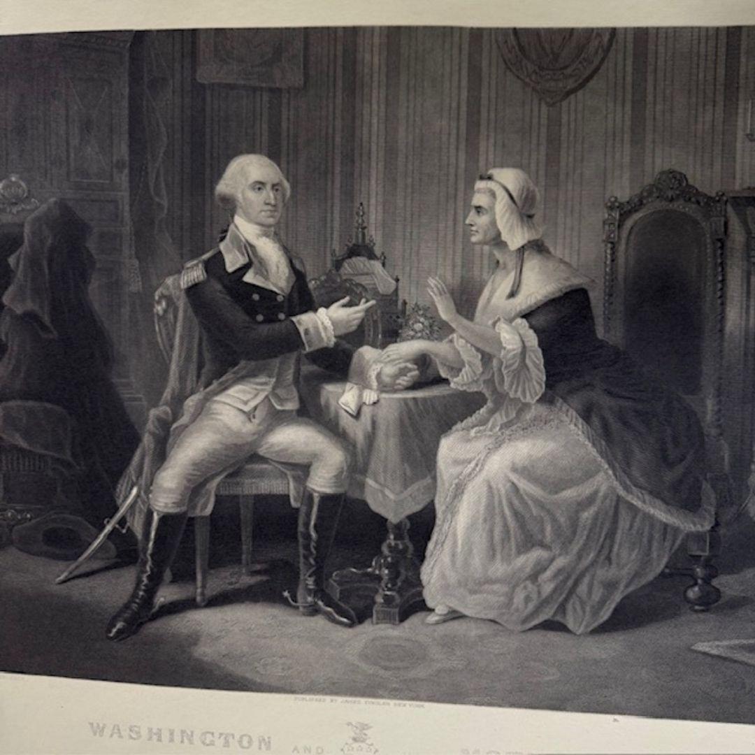 Gravur des 19. Jahrhunderts. Washington and His Mother, veröffentlicht von James Tregaskis im Angebot 5