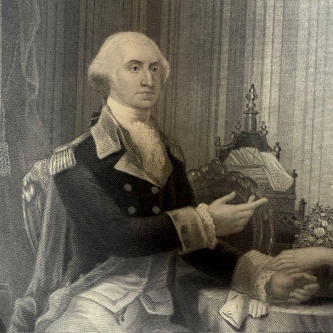Gravur des 19. Jahrhunderts. Washington and His Mother, veröffentlicht von James Tregaskis im Angebot 6
