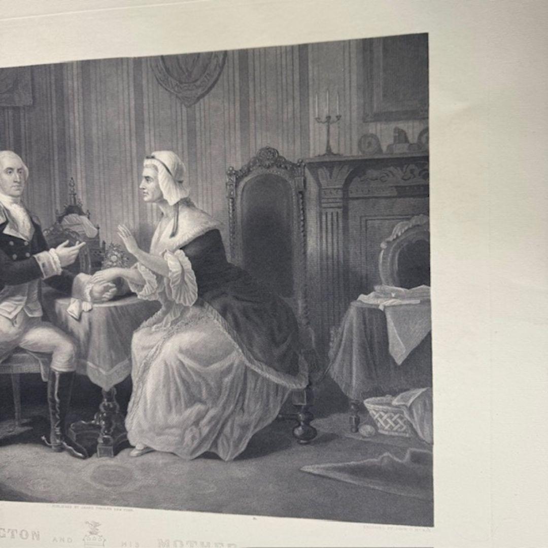 Gravur des 19. Jahrhunderts. Washington and His Mother, veröffentlicht von James Tregaskis im Angebot 7