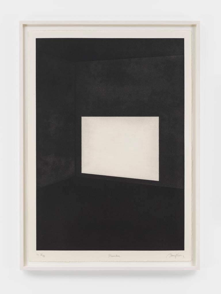 First Light (Rectangles) - Black Abstract Print by James Turrell