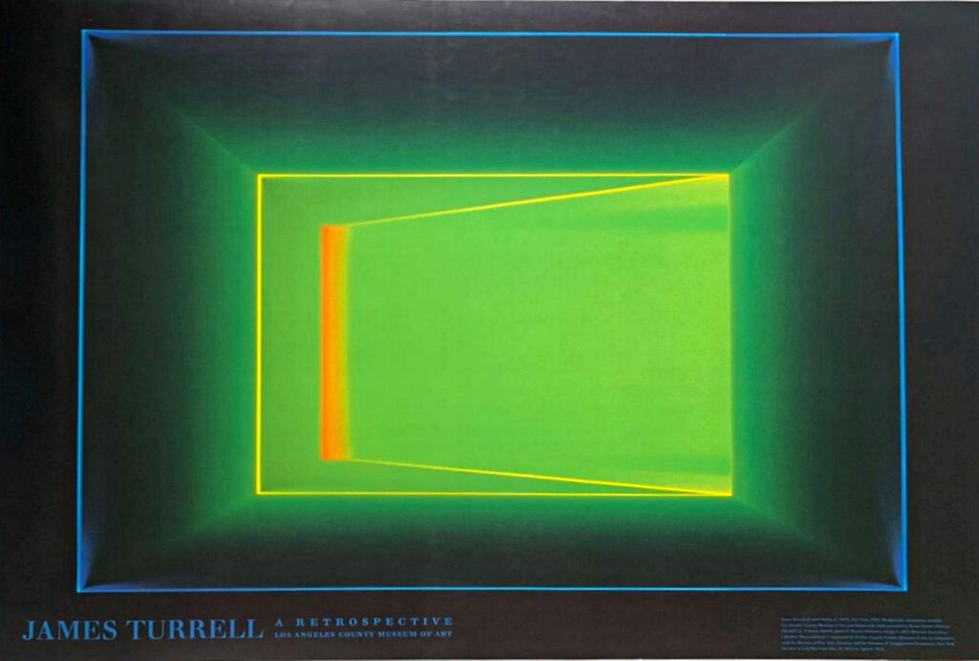 James Turrell, Key Lime, Scarce LACMA Museum Exhibition print offset lithograph