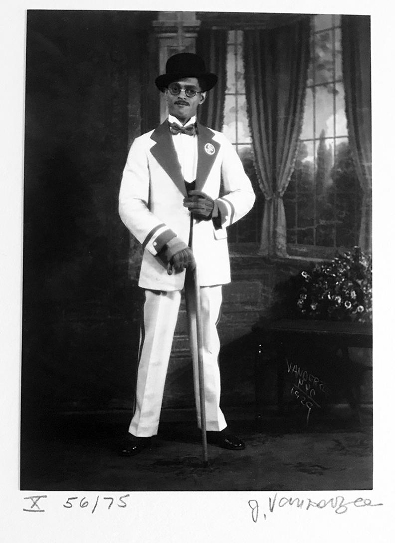 James Van Der Zee Black and White Photograph - Portrait of an Actor, New York, African American Photographer Harlem Renaissance