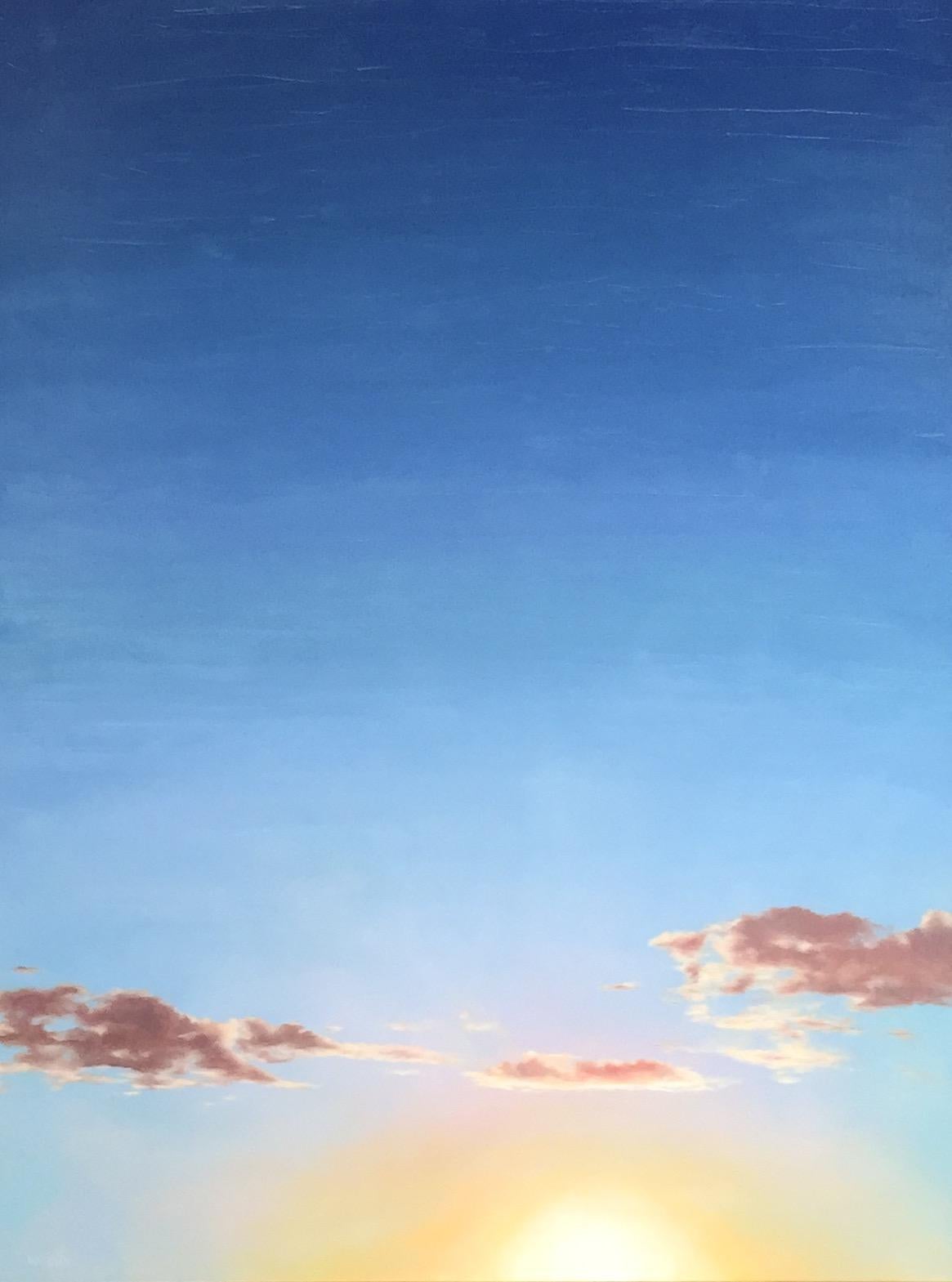 James Van Fossan Landscape Painting - "Sky 36" Oil Painting