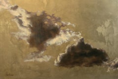 "Sky 46" Oil and Gold Leaf Painting