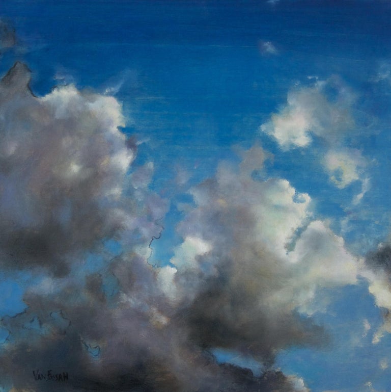 James Van Fossan Landscape Painting - "Sky 54" Oil Painting