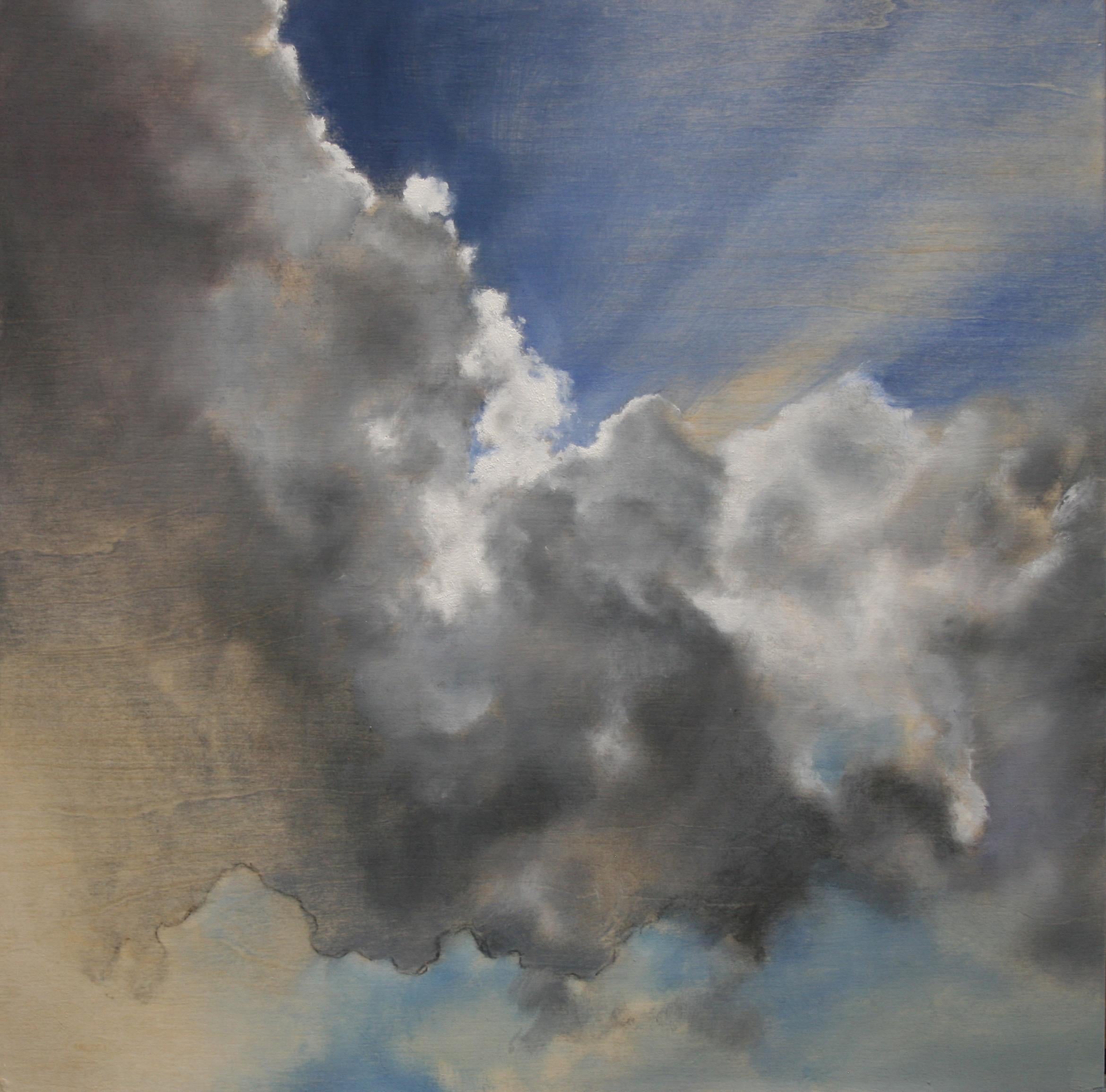 James Van Fossan Figurative Painting - "Sky 60" Oil Painting