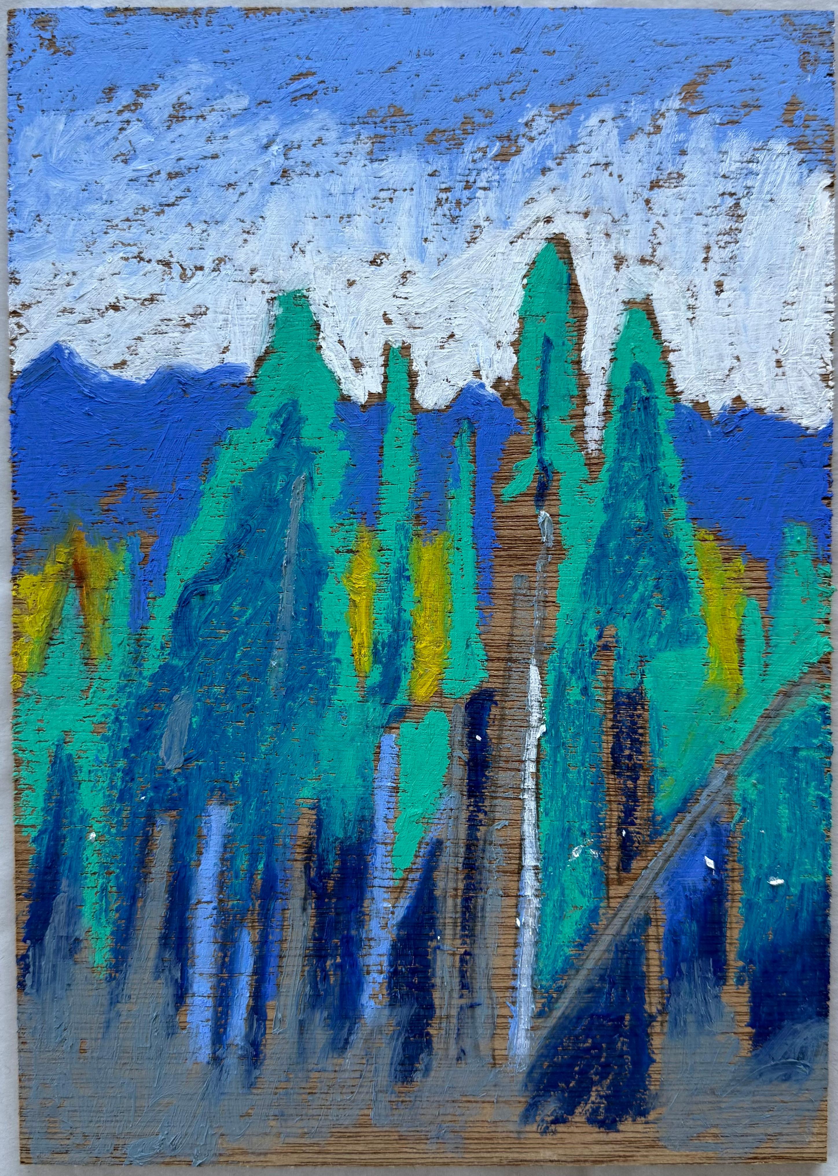 Landscape Painting James Vaulkhard - Poisson blanc