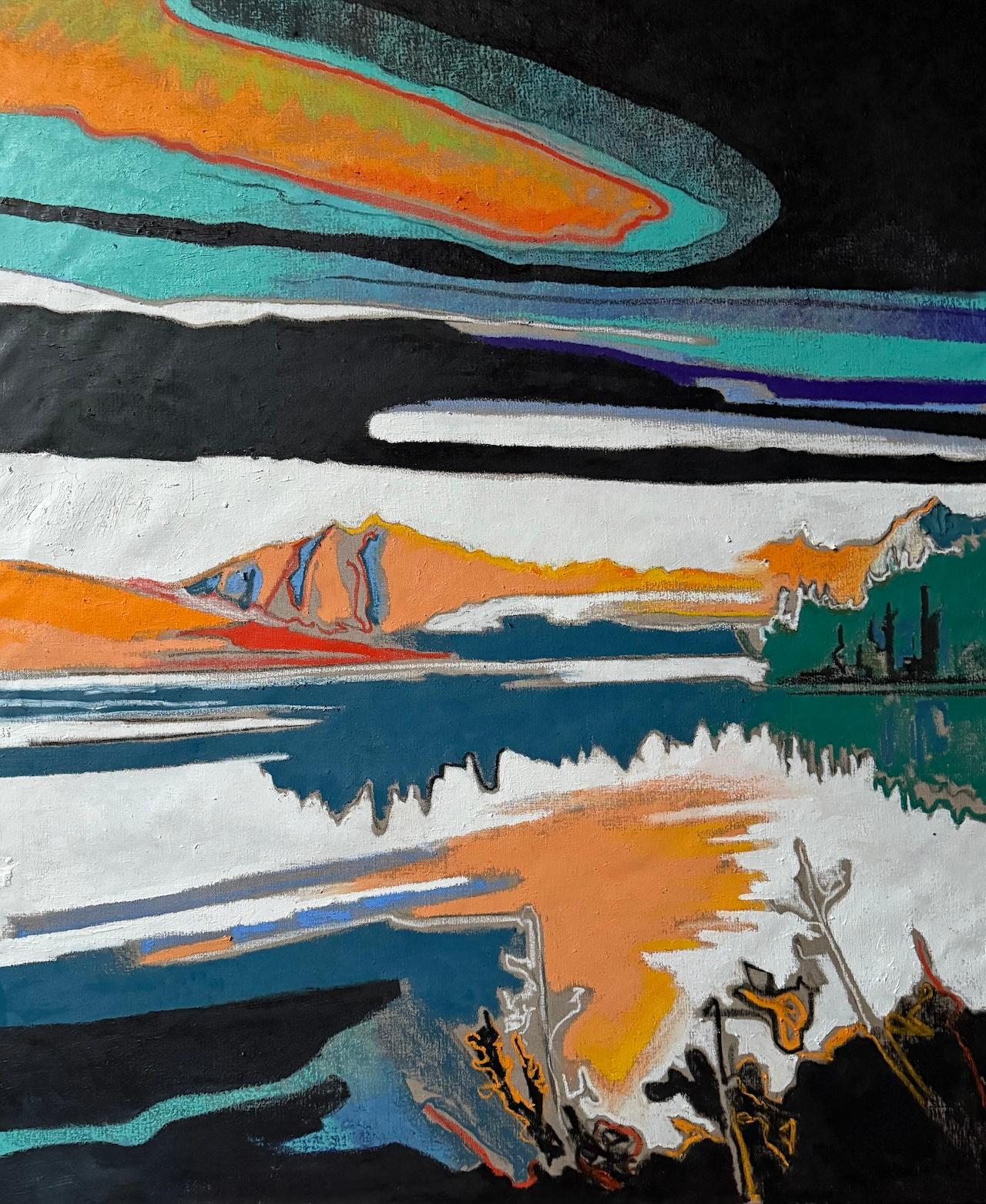 Landscape Painting di James Vaulkhard - Whitefish