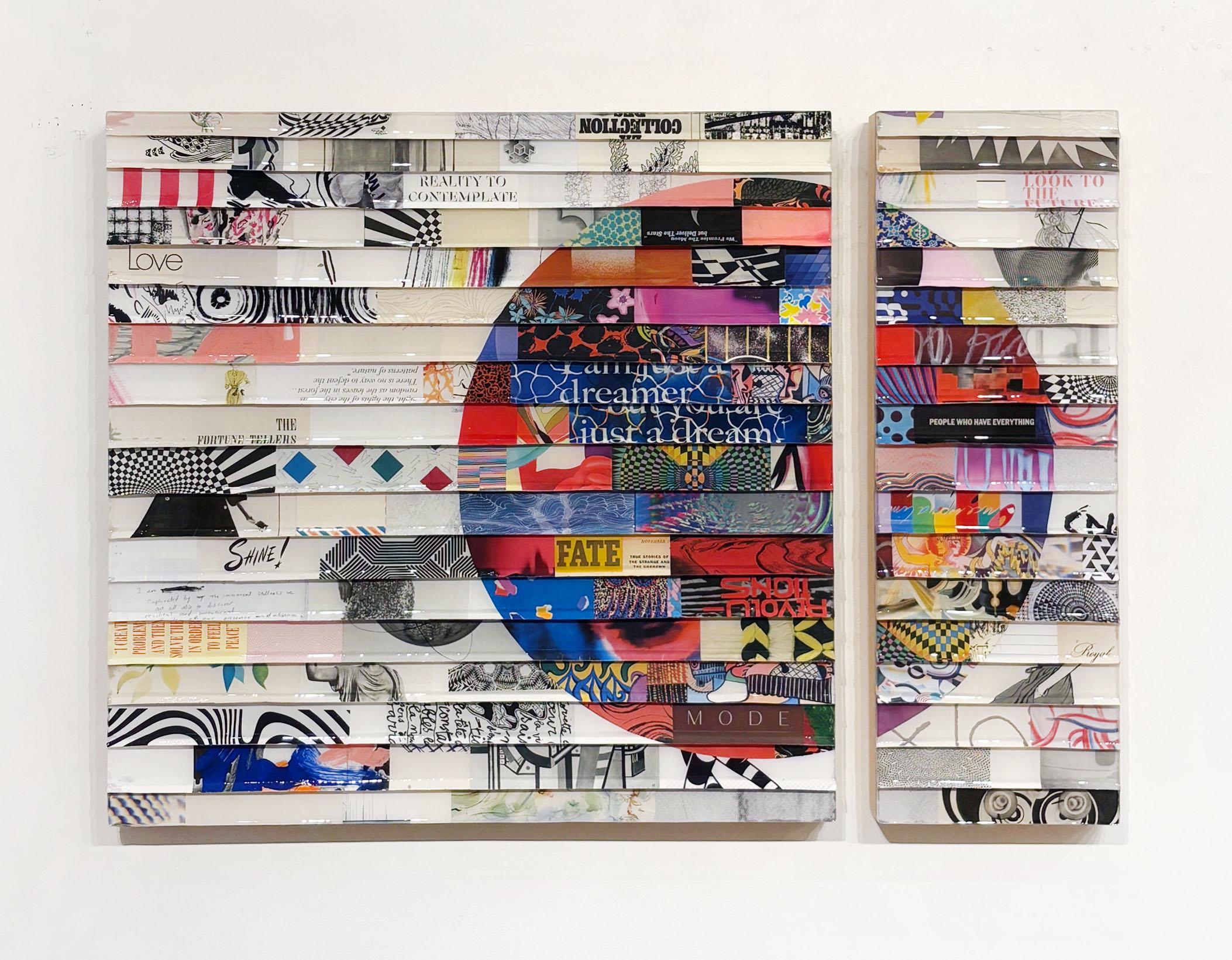 Citta Samtana Diptych (Just a Dream) - Contemporary Mixed Media Art by James Verbicky