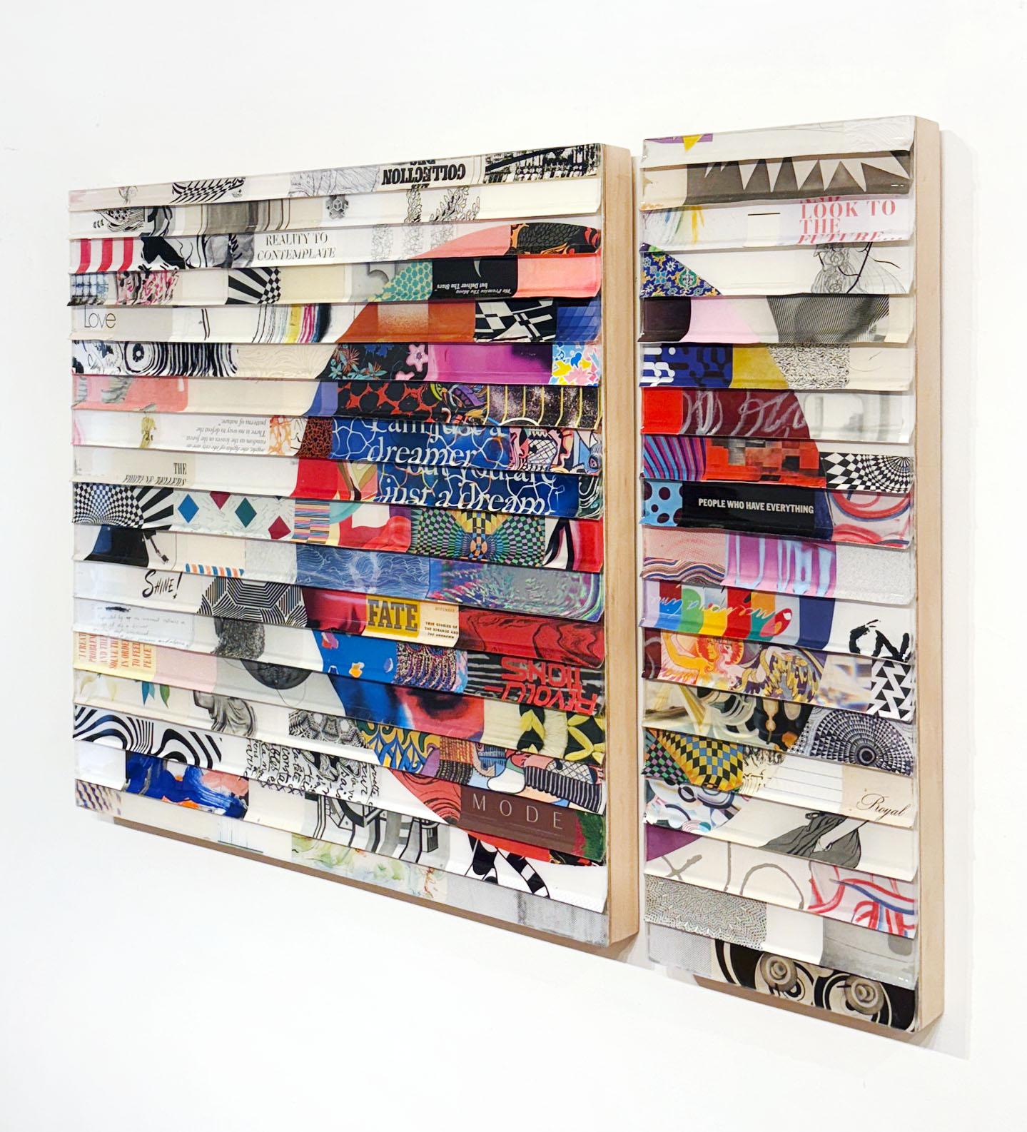 Artist:  Verbicky, James
Title:  Citta Samtana Diptych (Just a Dream)
Date:  2020
Medium:  Mixed media, resin on wood panel
Unframed Dimensions:  30