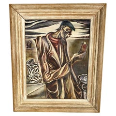 James Vullo W N Y Artist. , oil painting on canvas,  Ashcan School, Portrait
