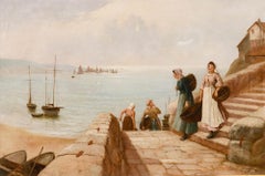 James Walter Gozzard (1888-1950) - Early 20th Century Oil, Return of the Fleet