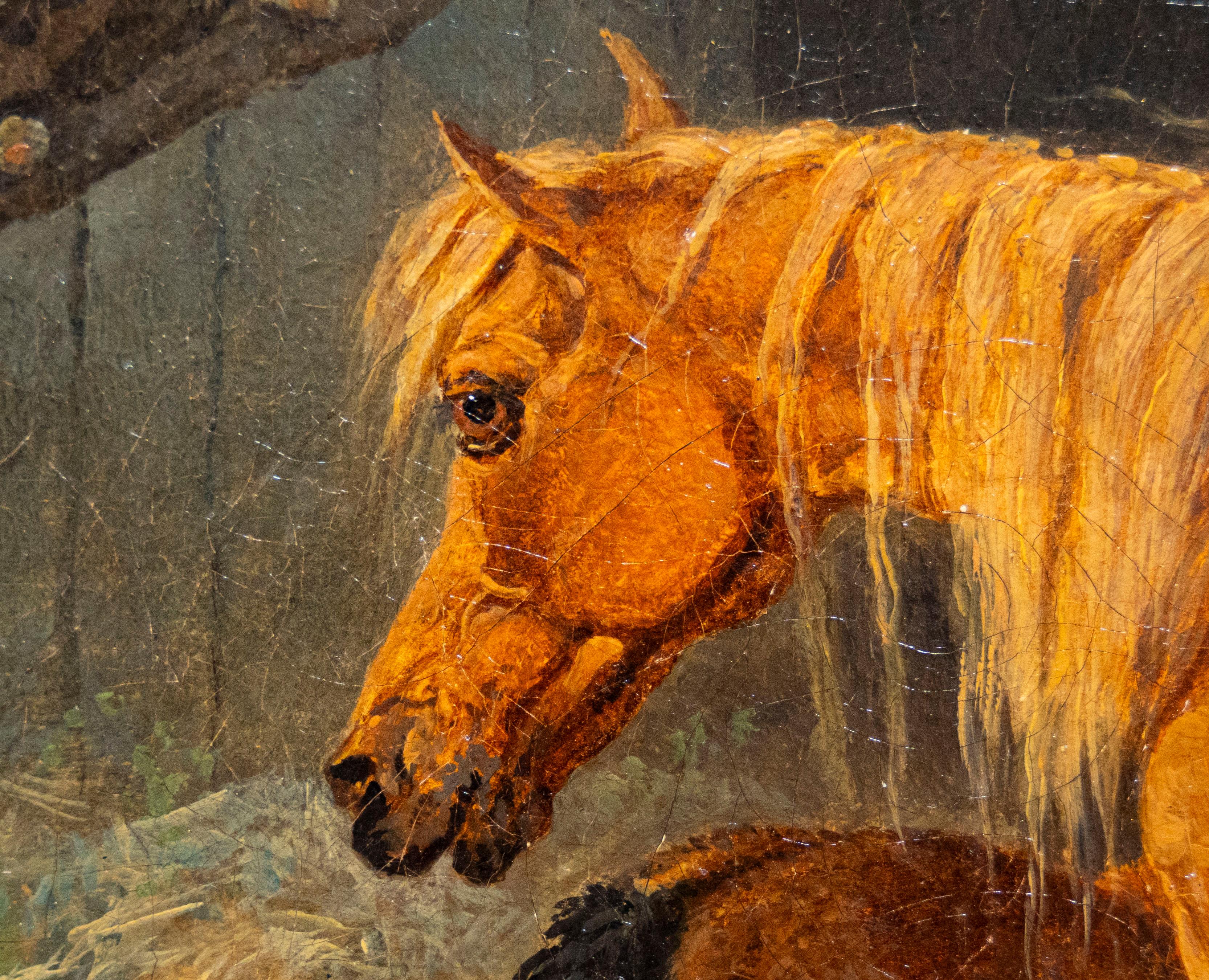 Stute und Fohlen in einem Stall, James Ward RA (1769 - 1859) im Angebot 1