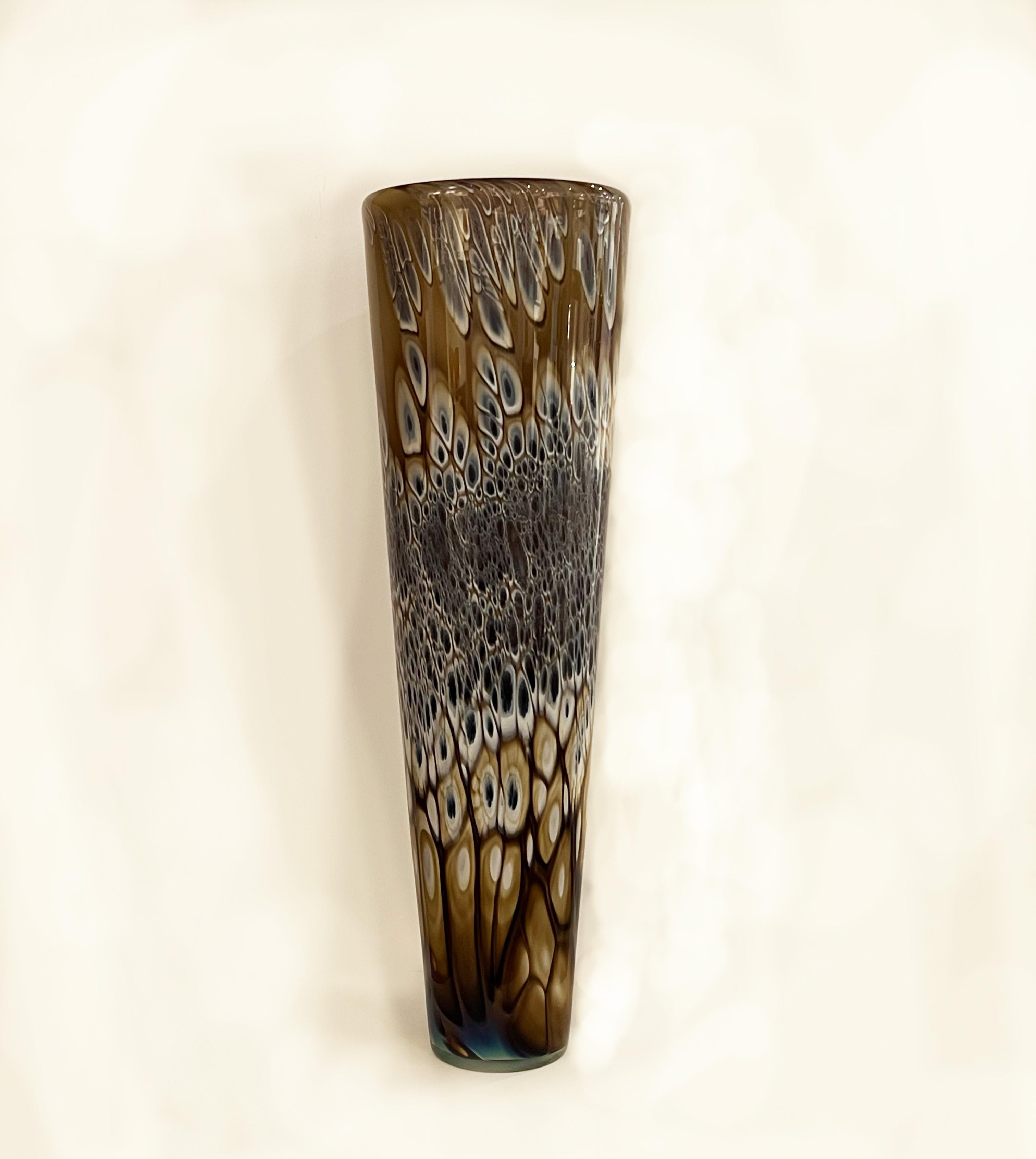 James Wardhaugh Abstract Sculpture - Iris Brown Cylinder Vase