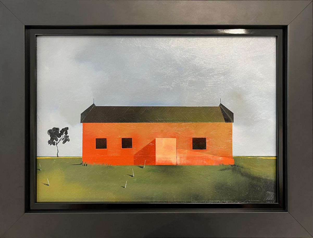 James Watkins Figurative Painting – Gedenkhalle