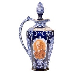 Fiaschetta da whisky in ceramica commemorativa George James Watson George V