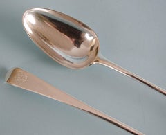 James Watt's Pair of George III Old English Gravy Spoons, London, 1781