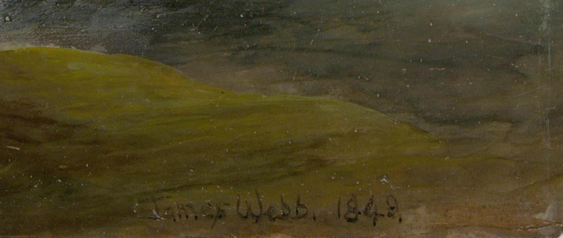 James Webb (1825-1895) - 1848 Oil, Castle on the Coast For Sale 4