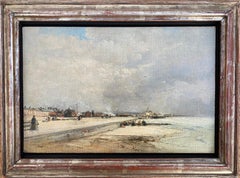 Little Hampton - seascape - James Webb - oil sketch