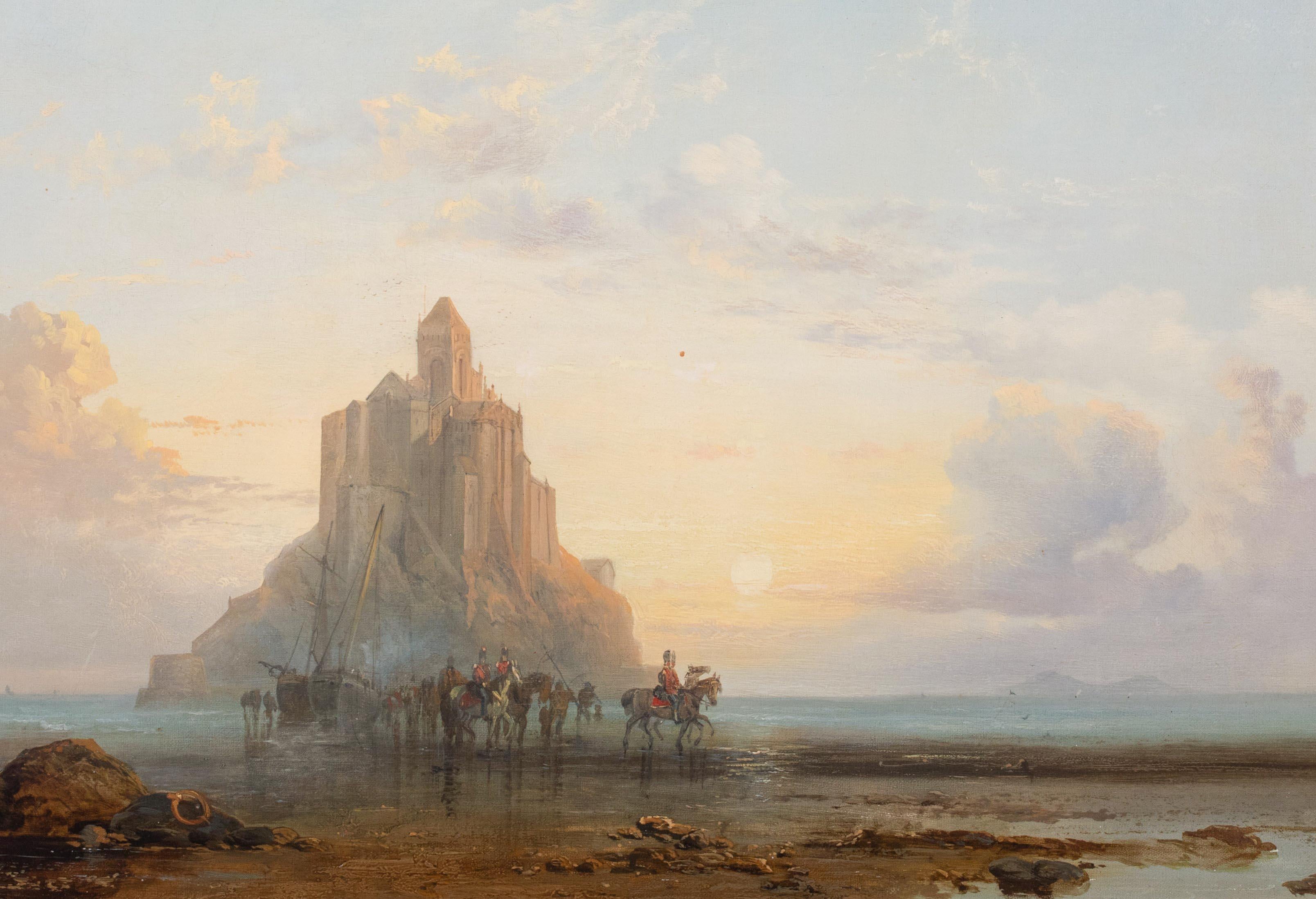 Mont Saint-Michel al tramonto, XIX secolo 1