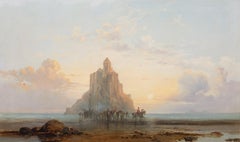 Mont Saint-Michel al tramonto, XIX secolo