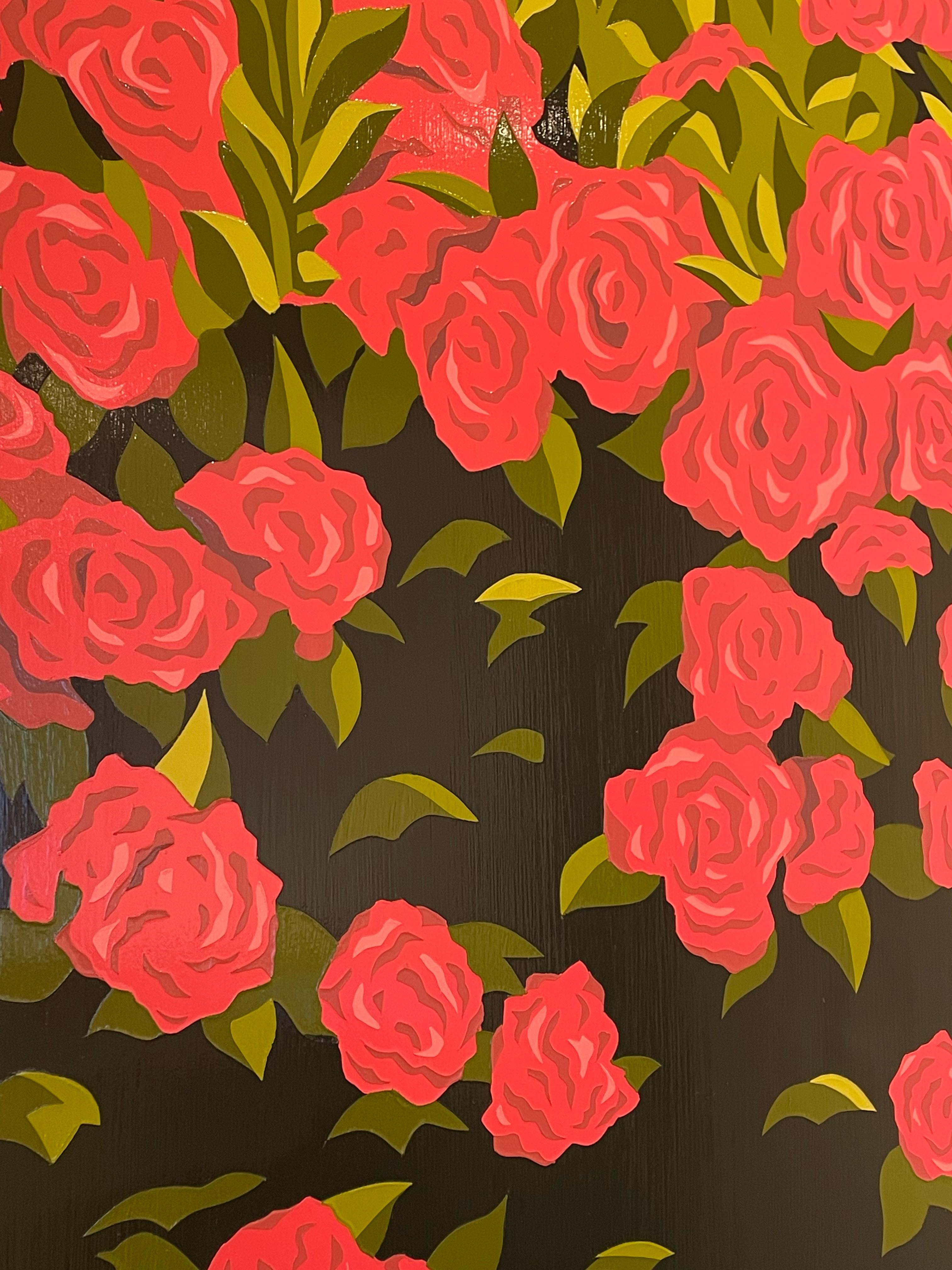 Retro Pop-Porträt von Frauen in Acryl auf Täfelung_Ciao Bella von James Wolanin im Angebot 5